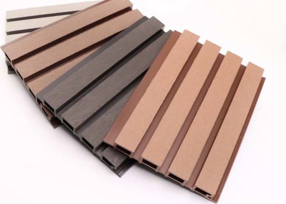 Çoklu Renkler HDPE 219x26mm WPC Duvar Kaplama Dış Dekorasyon Malzemesi