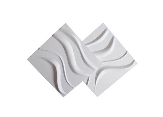 Kalınlık 1mm Dekoratif 3d Duvar Panelleri PVC Esnek Kare Şekli