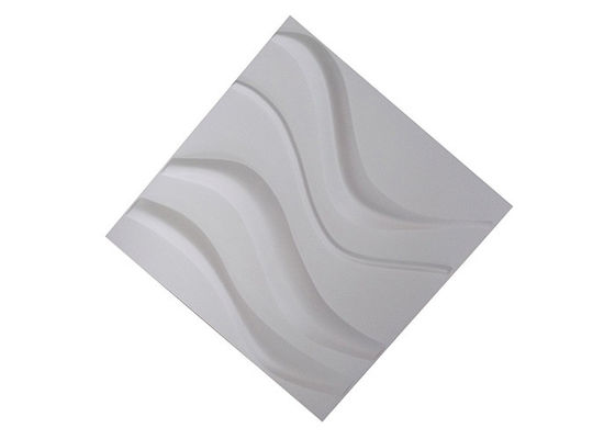 Kalınlık 1mm Dekoratif 3d Duvar Panelleri PVC Esnek Kare Şekli