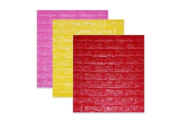 Ev Dekorasyon PE Köpük Duvar Kağıdı Yatak Odası Duvar Kağıdı Kendinden Yapışkanlı 3D 70x77 cm Duvar Kağıdı Etiket