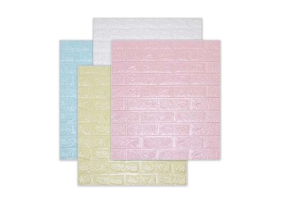 77x70cm Tuğla PE Köpük Duvar Kağıdı 3D Kendinden Yapışkanlı PE Köpük Duvar Sticker