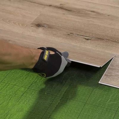 Su geçirmez SPC Döşeme Kapalı Unlin Click PVC Plastik 4mm Vinil Tahta