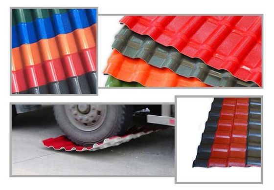 Klasik Tip Çatı Kiremitleri / Çelik Çatı Kaplama Levhası İçin Taş Kaplı Metal Kiremit