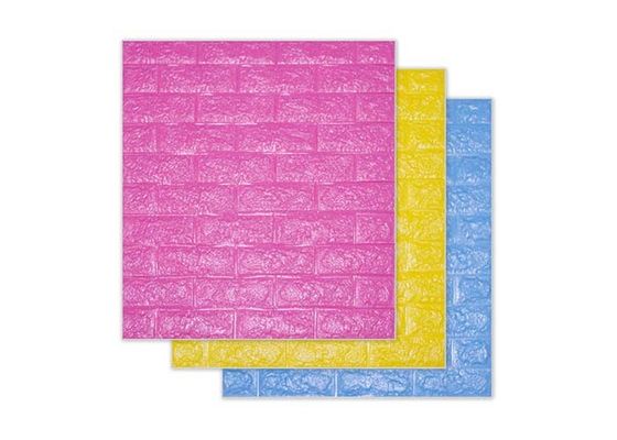 Beyaz PE Duvar Panelleri 70x77cm 3D PE Köpük Duvar Sticker Ev Dekorasyonu İçin