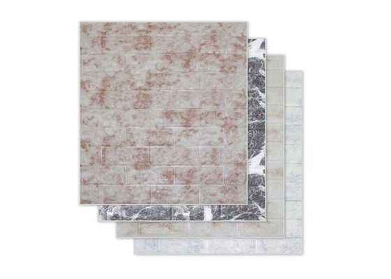 Kendinden Yapışkanlı 60x70cm PE Köpük Duvar Kağıdı 3D Köpük Duvar Sticker Nem Geçirmez