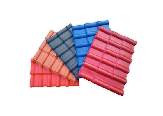 Plastik Kompozit PVC Kırmızı Kiremit Yanmaz Dış Dekorasyon