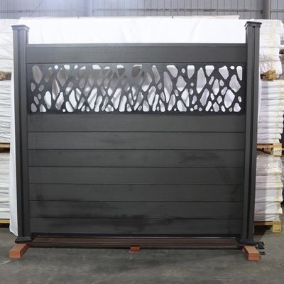Dekoratif WPC Kompozit Çit Panelleri Suya Dayanıklı Bahçe Panoları Balkon 90 * 25mm