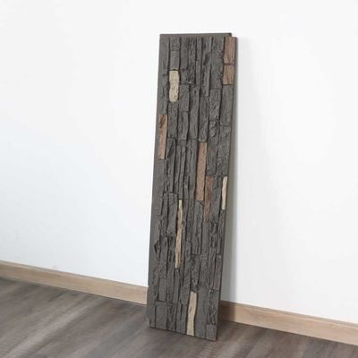 Kalın Döşeme PU Taş Panel Sahte Duvar Dekoru İçin Kurulumu Kolay 120 * 60cm 3cm