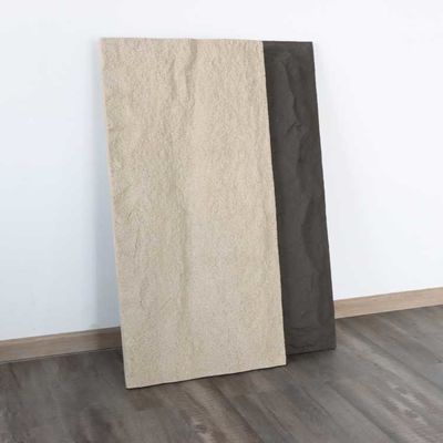 Kalın Döşeme PU Taş Panel Sahte Duvar Dekoru İçin Kurulumu Kolay 120 * 60cm 3cm