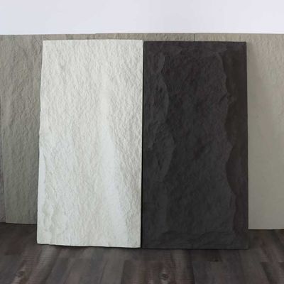 120 * 60cm Lüks PU Mantar Taş Duvar Paneli Dekoratif Dekor Simülasyon Taşı