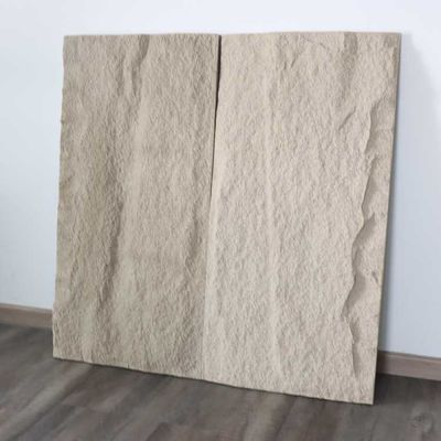 Ev Dekorasyonu PU Kültürel Taş Panel Koyu Gri Simülasyon Poliüretan 120 * 60cm