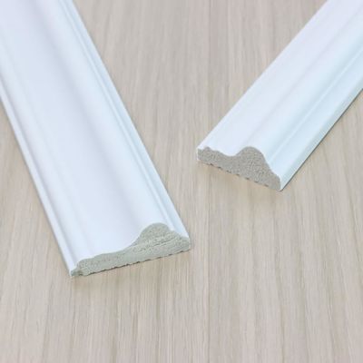 PVC PS Dekoratif Süpürgelik Beyaz Döşeme Ahşap Tasarım Duvar Süpürgelik 2.8m
