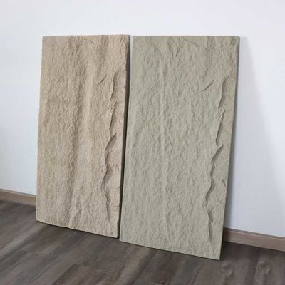 Hafif PU Poliüretan Taş Panel Duvar Yapay Sahte 1200 * 600mm