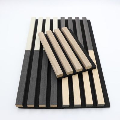 600 * 21mm Akustik Paneller Kurulu Çevre Dostu Bambu Fiber Akupanel Ahşap