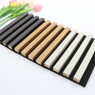 600 * 21mm Akustik Paneller Kurulu Çevre Dostu Bambu Fiber Akupanel Ahşap