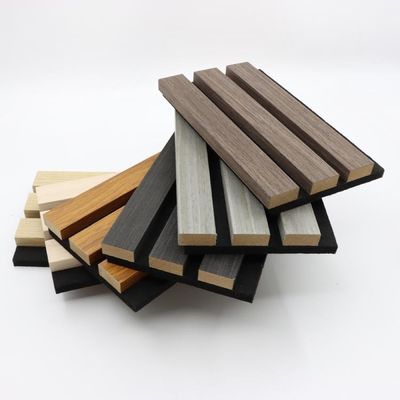 Polyester Elyaf WPC Akustik Duvar Panelleri Çevre Dostu Ahşap Kaplama