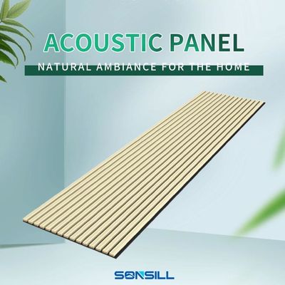 %100 Polyester+MDF Kaplamalı Akustik Levha Kare Şekilli Ses Yalıtımı