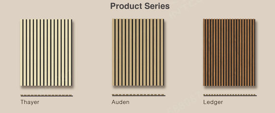Ev Akustik Panel Modern Yüksek Absorpsiyon Ahşap Kayalık Panel For