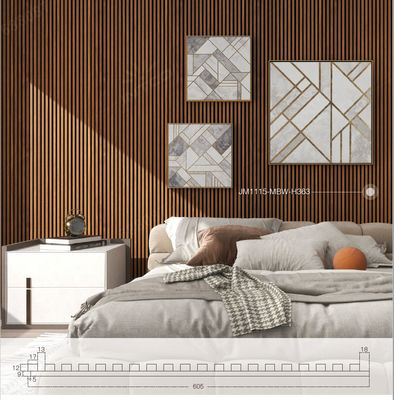 Ev Akustik Panel Modern Yüksek Absorpsiyon Ahşap Kayalık Panel For