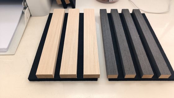 12mm Kalınlığı Akustik Tahta Paneli Ev Dekorasyonu İçin Ahşap Çubuk Duvar Paneli