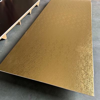Bambu Demir Kömür Ahşap Yapıştırma Duvar Paneli UV Kaplama WPC Metal Tahta