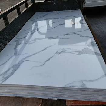 1220x2800mm İç dekoratif PVC mermer levhası