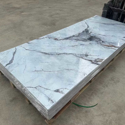 1220x2800mm İç dekoratif PVC mermer levhası