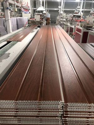 Dekoratif Laminat Ahşap PVC Tavan Panelleri 25cm Plastik Duvar Paneli İç