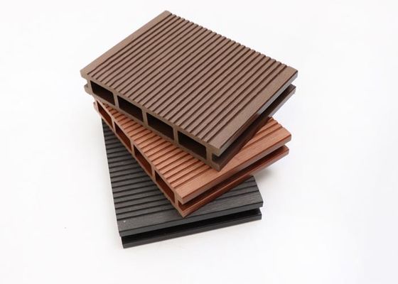 3d Kabartmalı Ahşap Tahıl WPC Decking Açık Ahşap Plastik Kompozit Döşeme