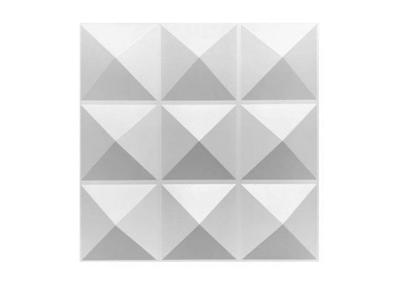 Su geçirmez İç PVC Dekoratif 3D Duvar Panelleri 1mm Parlayan Altın Pırlanta Tasarım