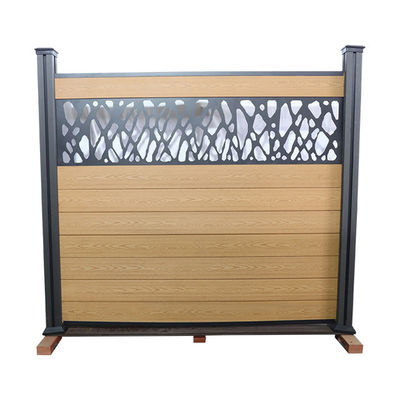 Dekoratif WPC Kompozit Çit Panelleri Suya Dayanıklı Bahçe Panoları Balkon 90 * 25mm