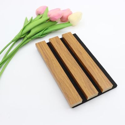 600 * 21mm Akustik Paneller Kurulu Çevre Dostu Bambu Fiber Akupanel Ahşap