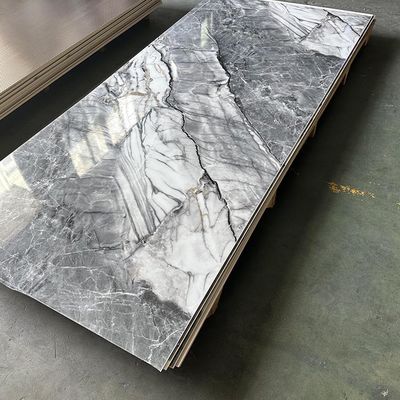 Bambu Demir Kömür Ahşap Yapıştırma Duvar Paneli UV Kaplama WPC Metal Tahta