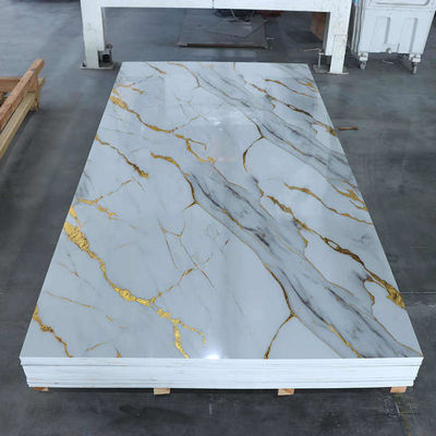 1220x2800mm İç dekoratif PVC mermer levhası