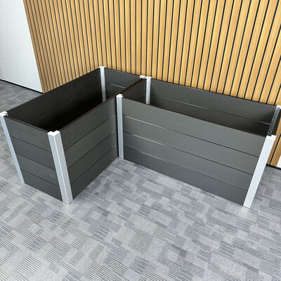 Dışarıda Yükseltilmiş Bahçe Yatağı Bitki Kutusu Su geçirmez Yangın Geri Dayanıcı Çevre Dostu Malzemeyle Bahçe Yatakları Bitkisi