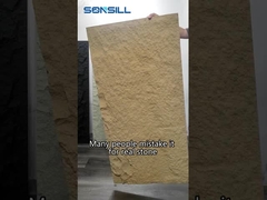 Hafif PU Poliüretan Taş Panel Duvar Yapay Sahte 1200 * 600mm